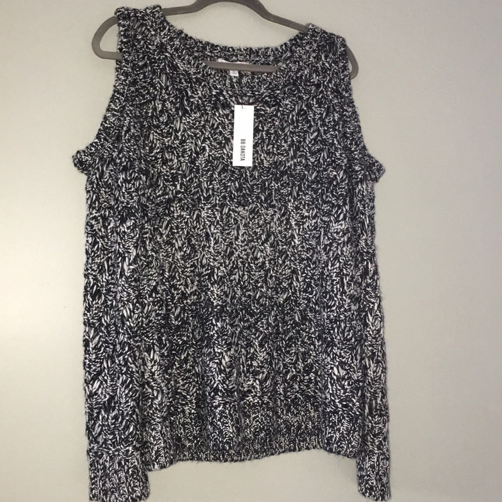 BB Dakota cold shoulder sweater